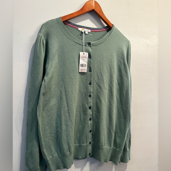 Boden Sage Green Button-Up Cardigan cottagecore fall country office casual - Picture 1 of 12